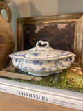 Antique English Royal Clare Semi-Porcelain Covered Dish