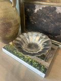 Vintage Footed Silverplate Scalloped Bowl