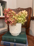 Vintage Relpo White Lattice Cachepot