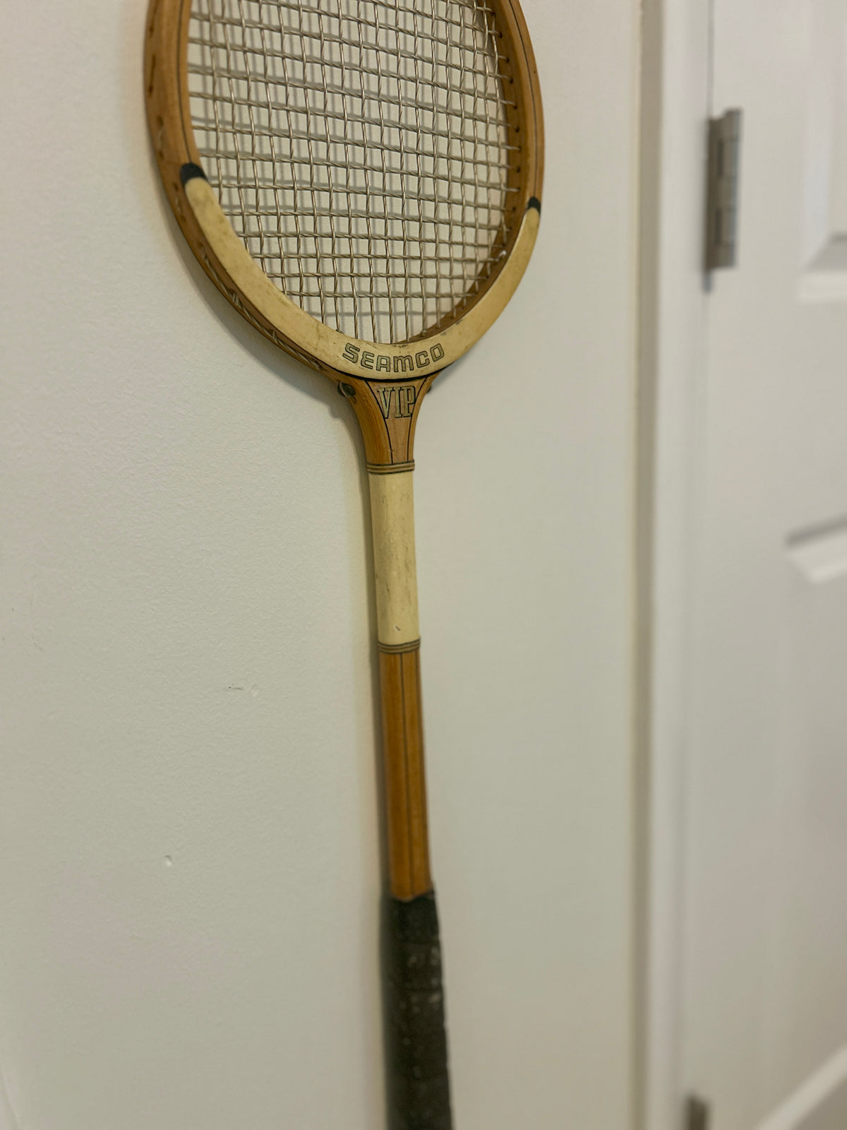 Vintage Seamco VIP Wooden Tennis Racket
