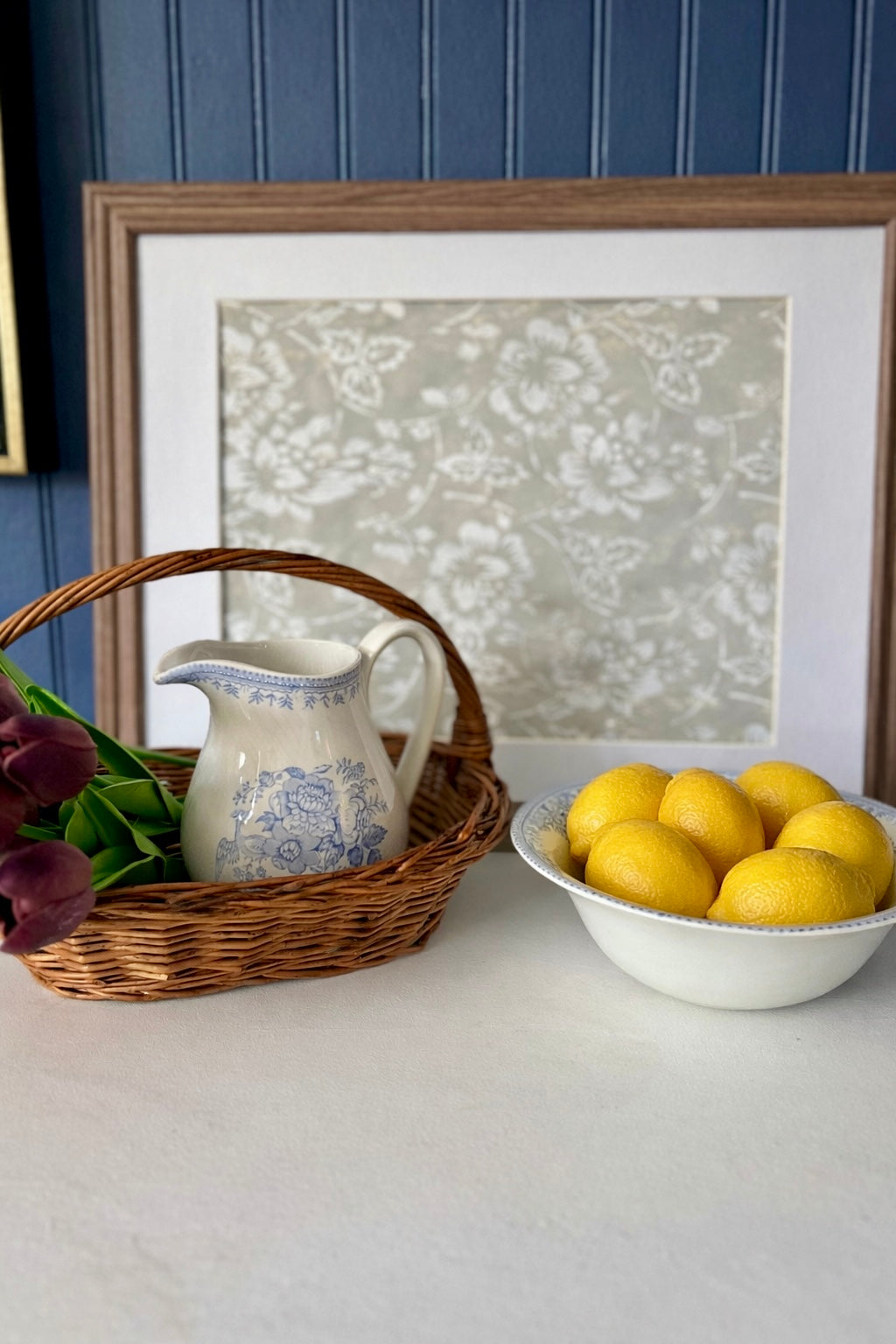 Vintage Burleigh Asiatic Pheasants English Pitcher and Bowl Set
