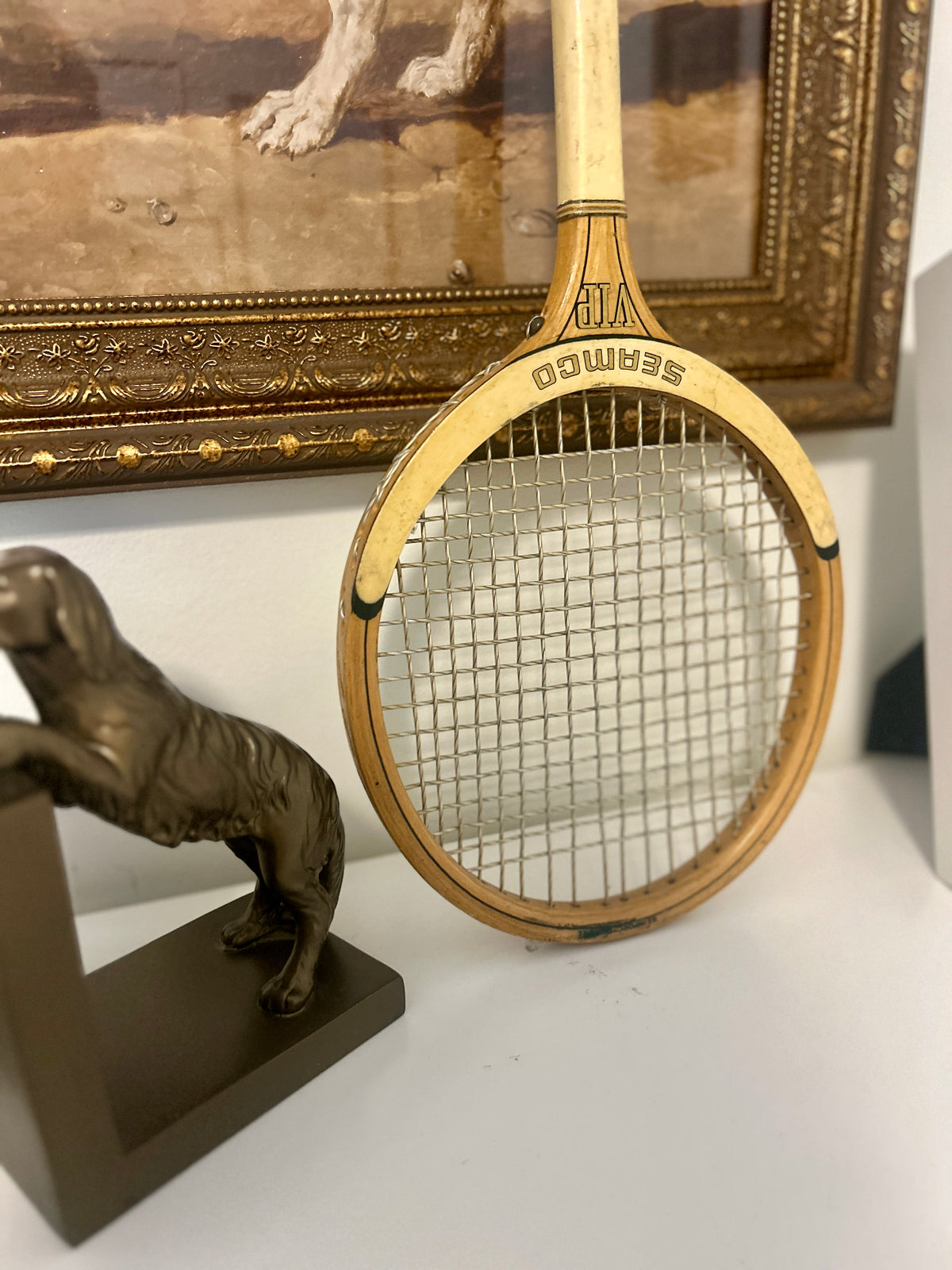 Vintage Seamco VIP Wooden Tennis Racket