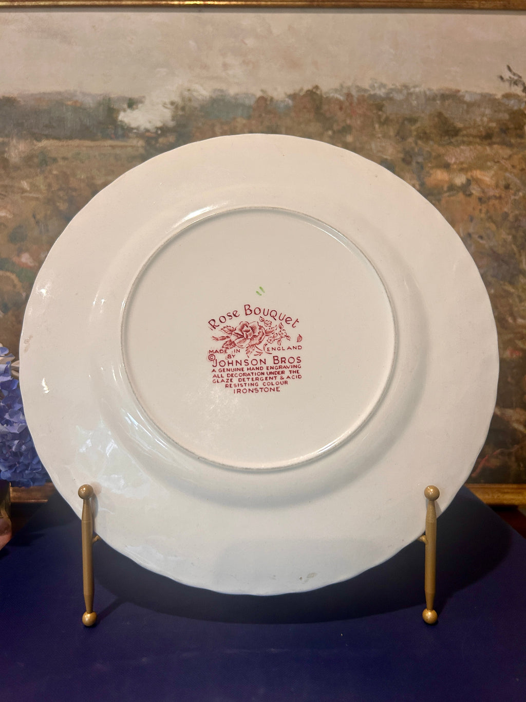 Johnson Brothers Rose Bouquet Ironstone Dinner Plates-Set of 6
