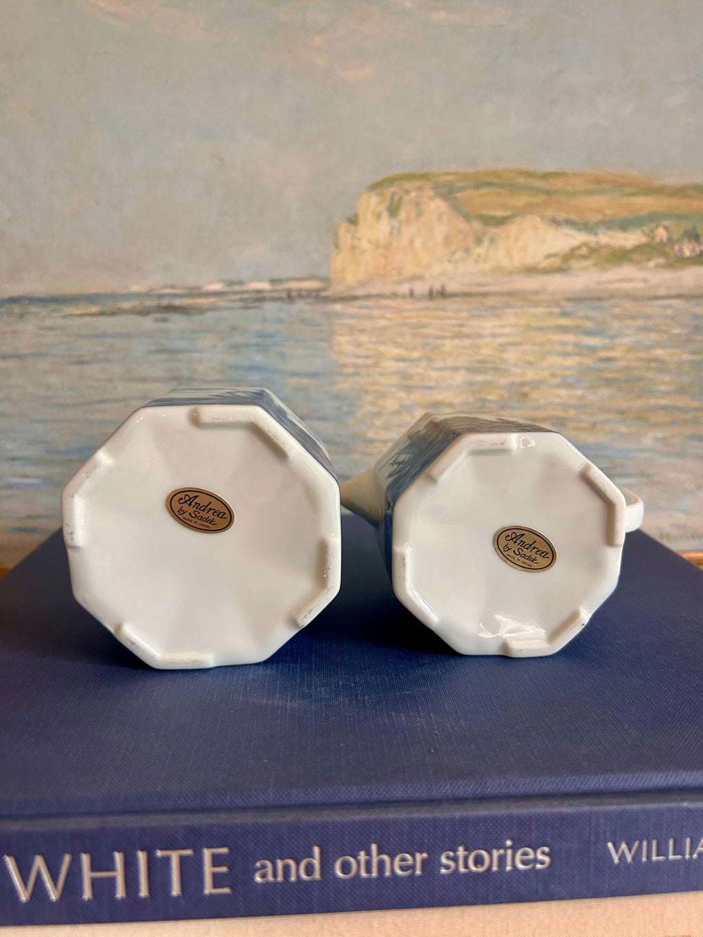 Vintage Andrea by Sadek Nautical Sugar and Creamer Set