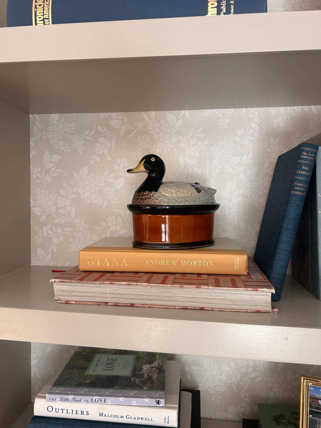 Vintage Portugal Mallard Duck Lidded Dish