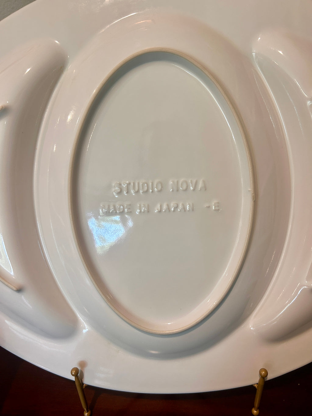 Vintage Studio Nova White Lobster Divided Serving Platter
