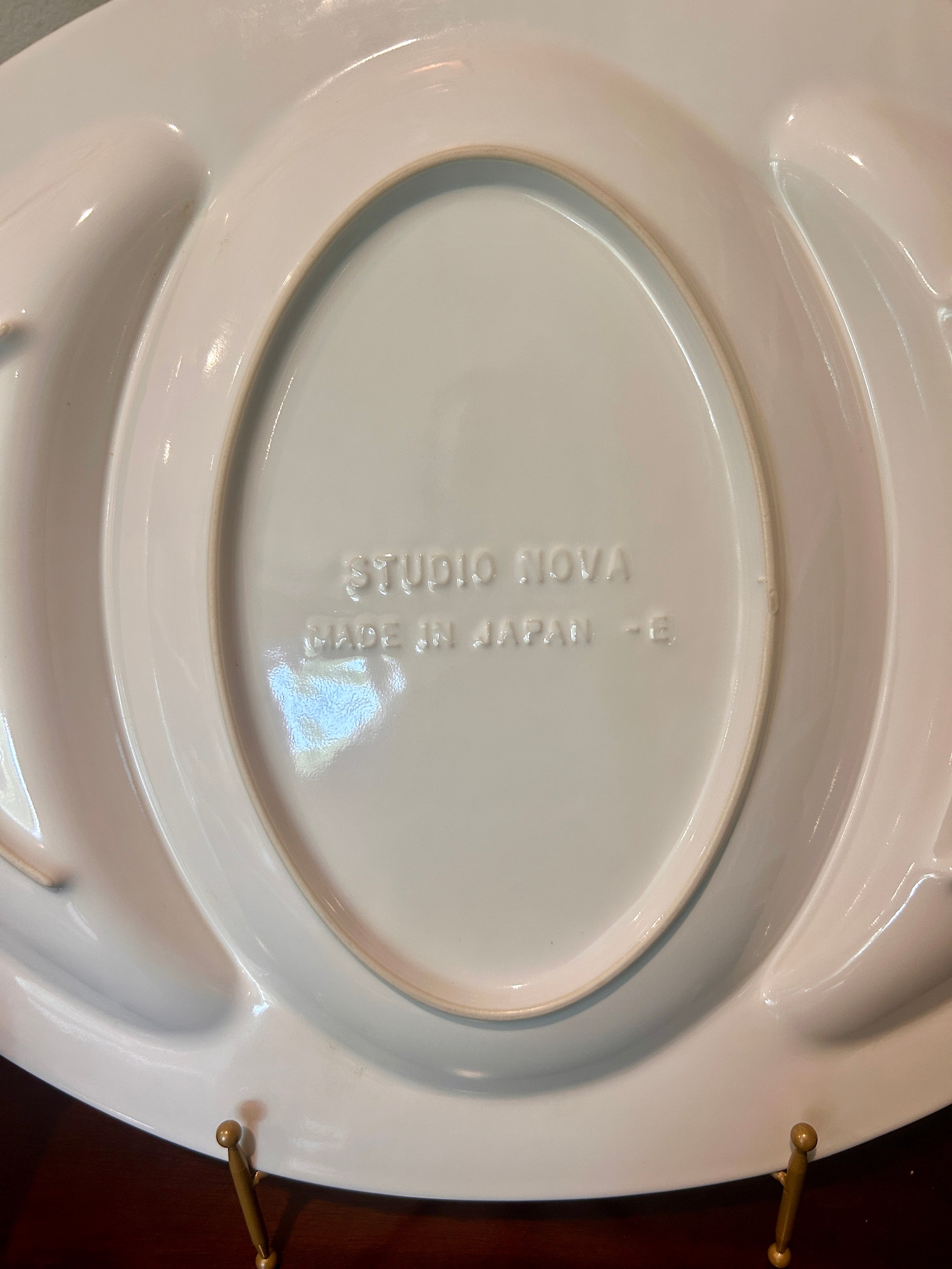 Vintage Studio Nova White Lobster Divided Serving Platter