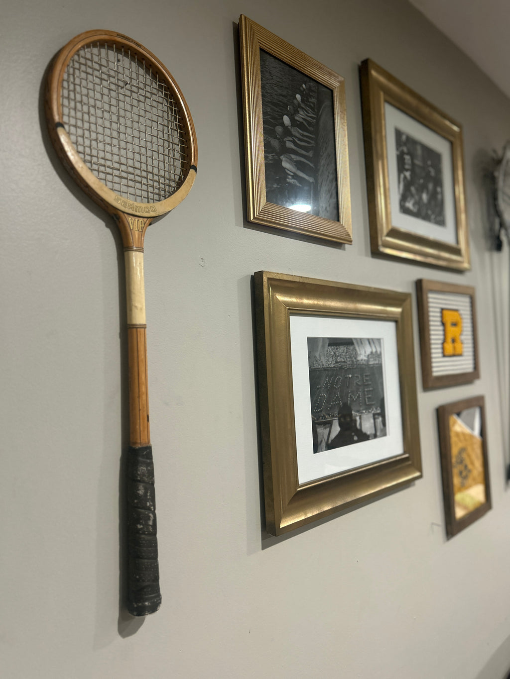 Vintage Seamco VIP Wooden Tennis Racket