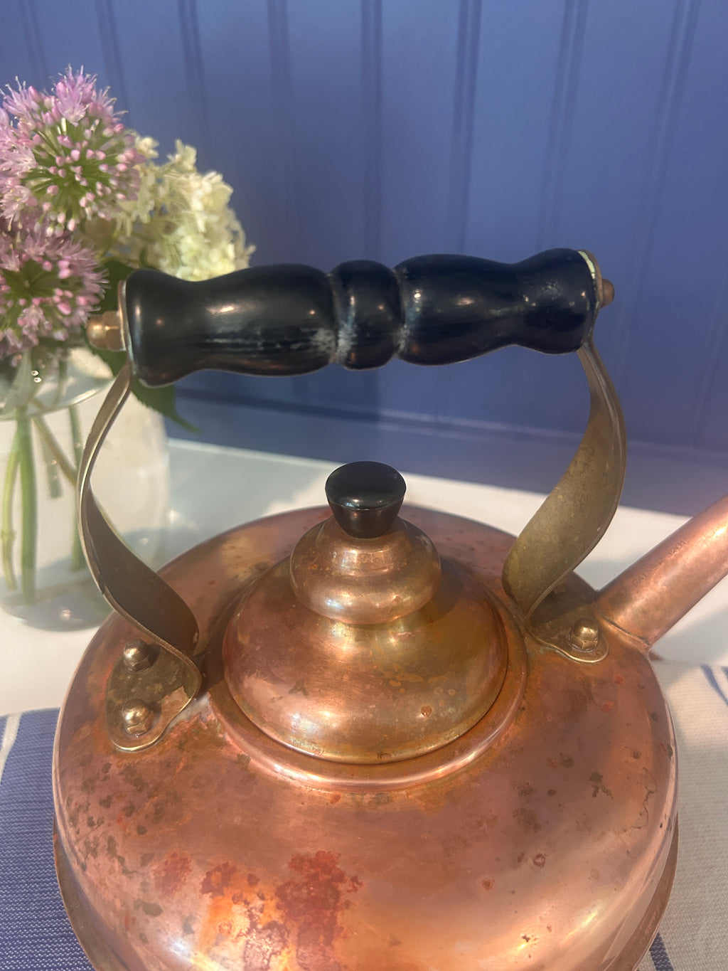 Vintage Simplex English Copper Kettle