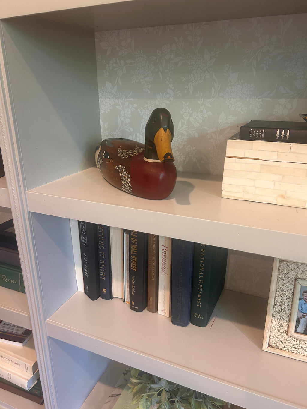 Vintage Hand-Painted Wooden Mallard Duck Decoy