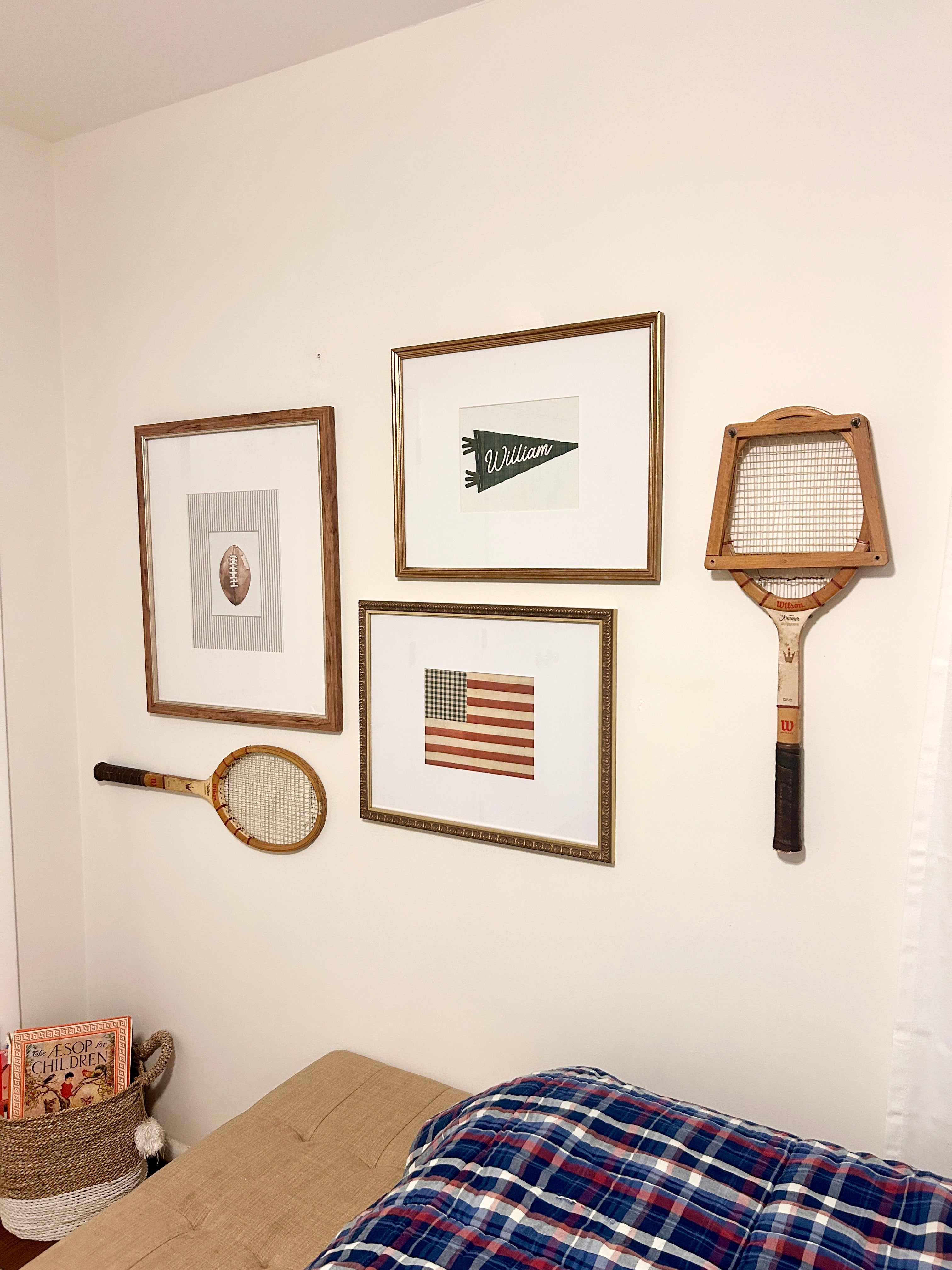 Vintage Wooden Tennis Racket Bundle- Set of 3