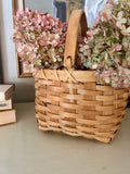 Vintage Woven Handled Basket