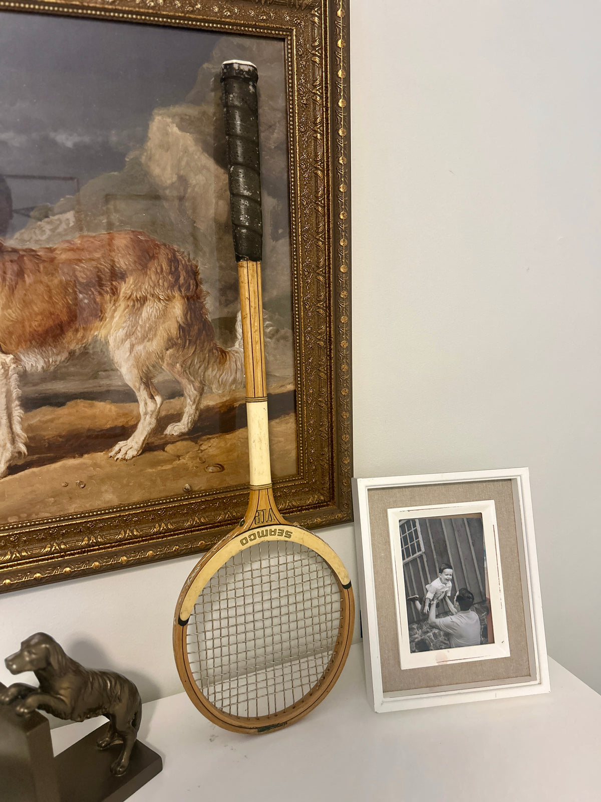 Vintage Seamco VIP Wooden Tennis Racket
