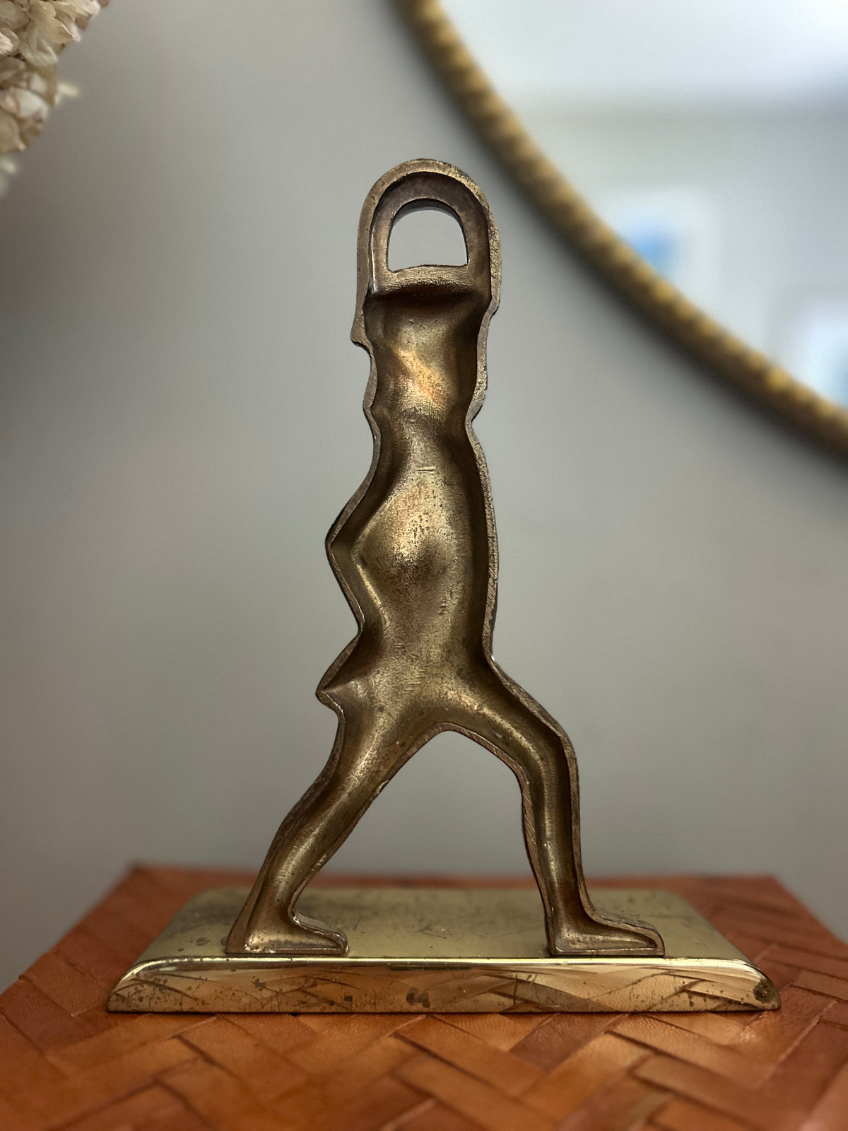 Vintage Brass Colonial Soldier Doorstop