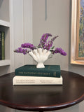Vintage Petite White Five-Finger Bud Vase