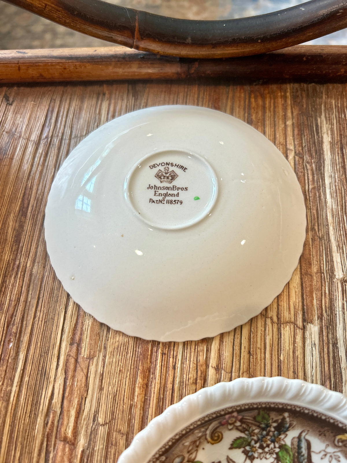 Set of 6 Vintage English Johnson Brothers Devonshire Saucers