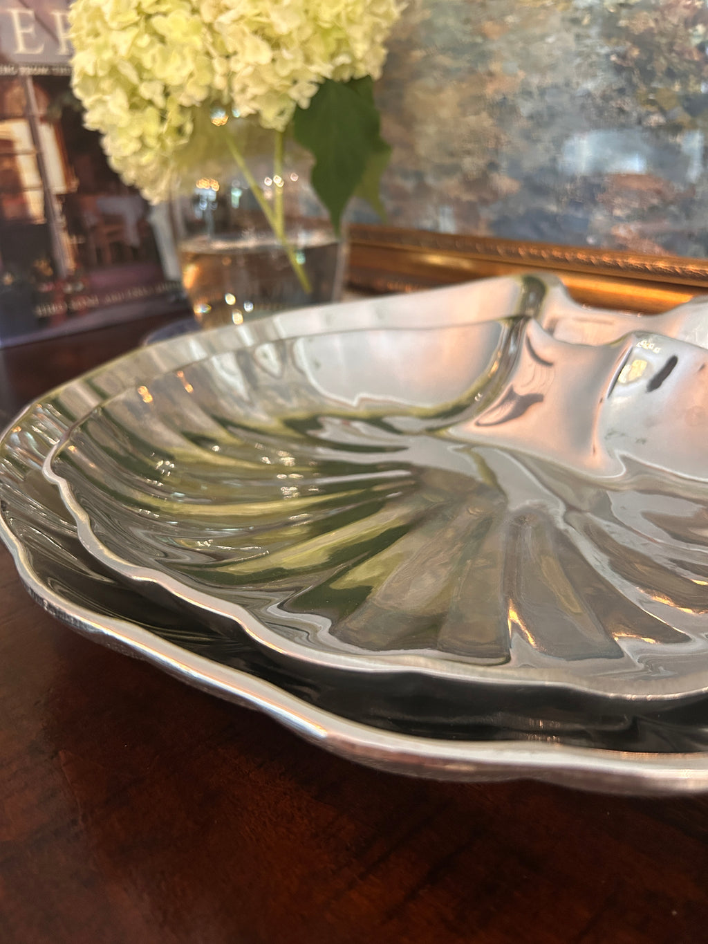 Wilton Armetale Shell Serving Dishes, Set of 2