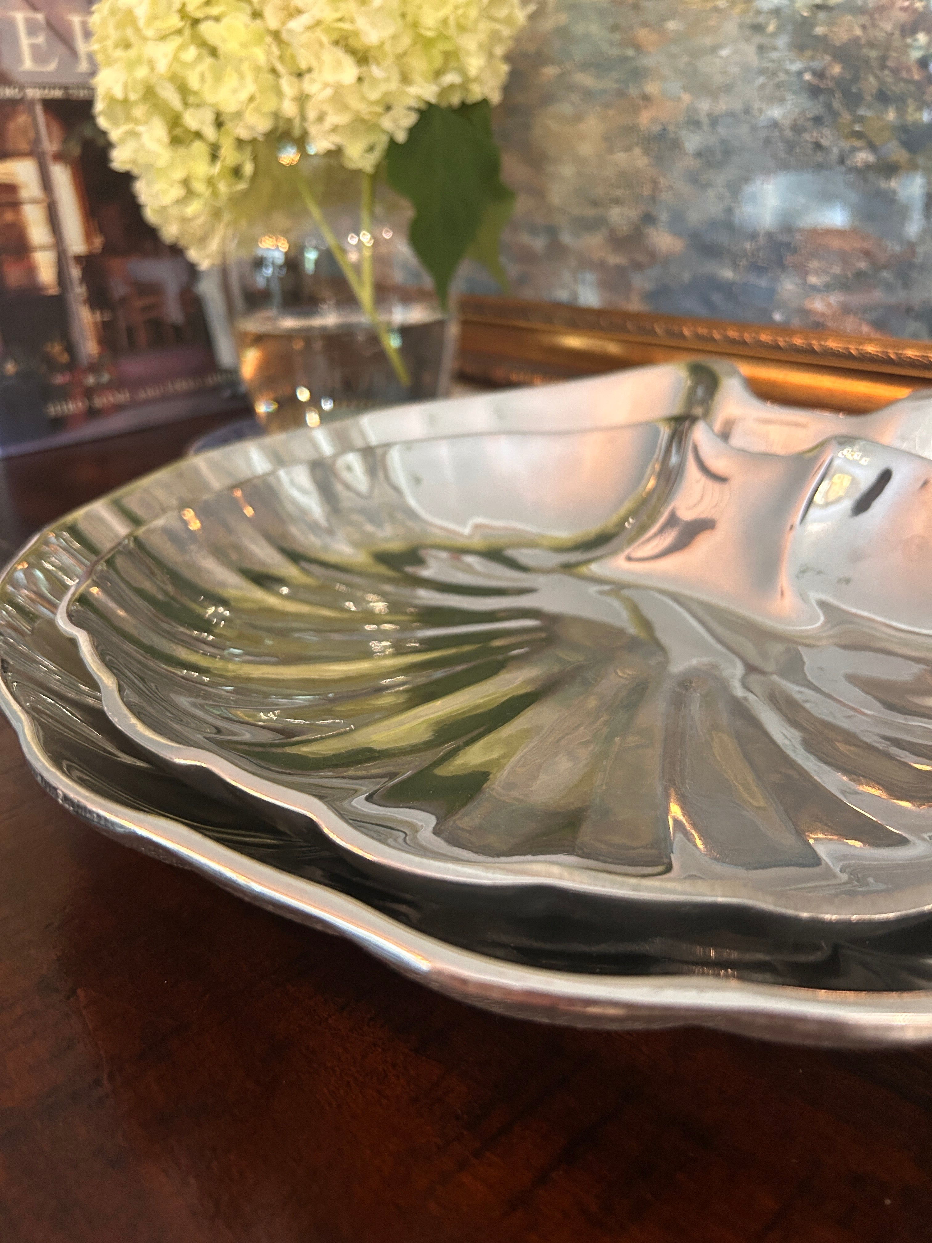 Wilton Armetale Shell Serving Dishes, Set of 2