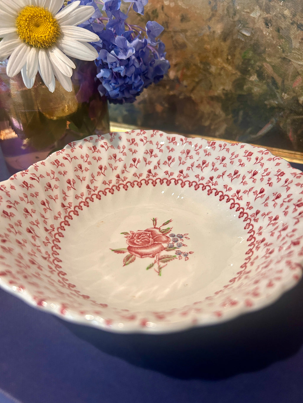 Vintage Johnson Brothers “Rose Bouquet” Trinket Dish Catchall- Medium
