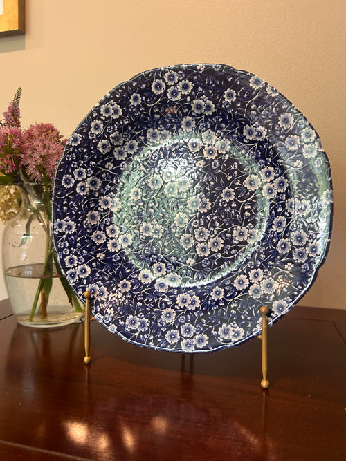 Crownford China Co. “Calico” Pattern English Dinner Plate