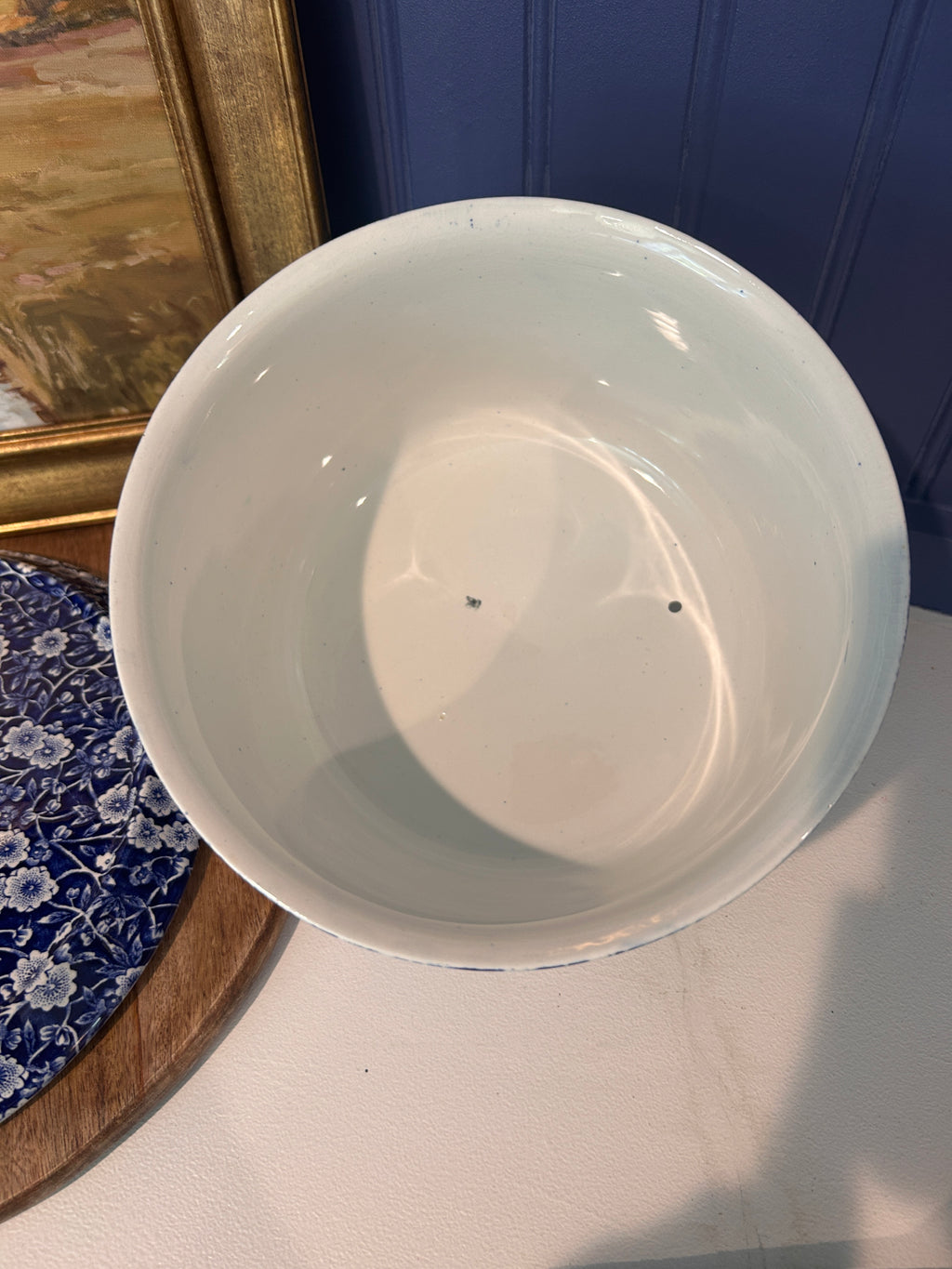 Vintage Crownford China Co. Calico Cheese Dish