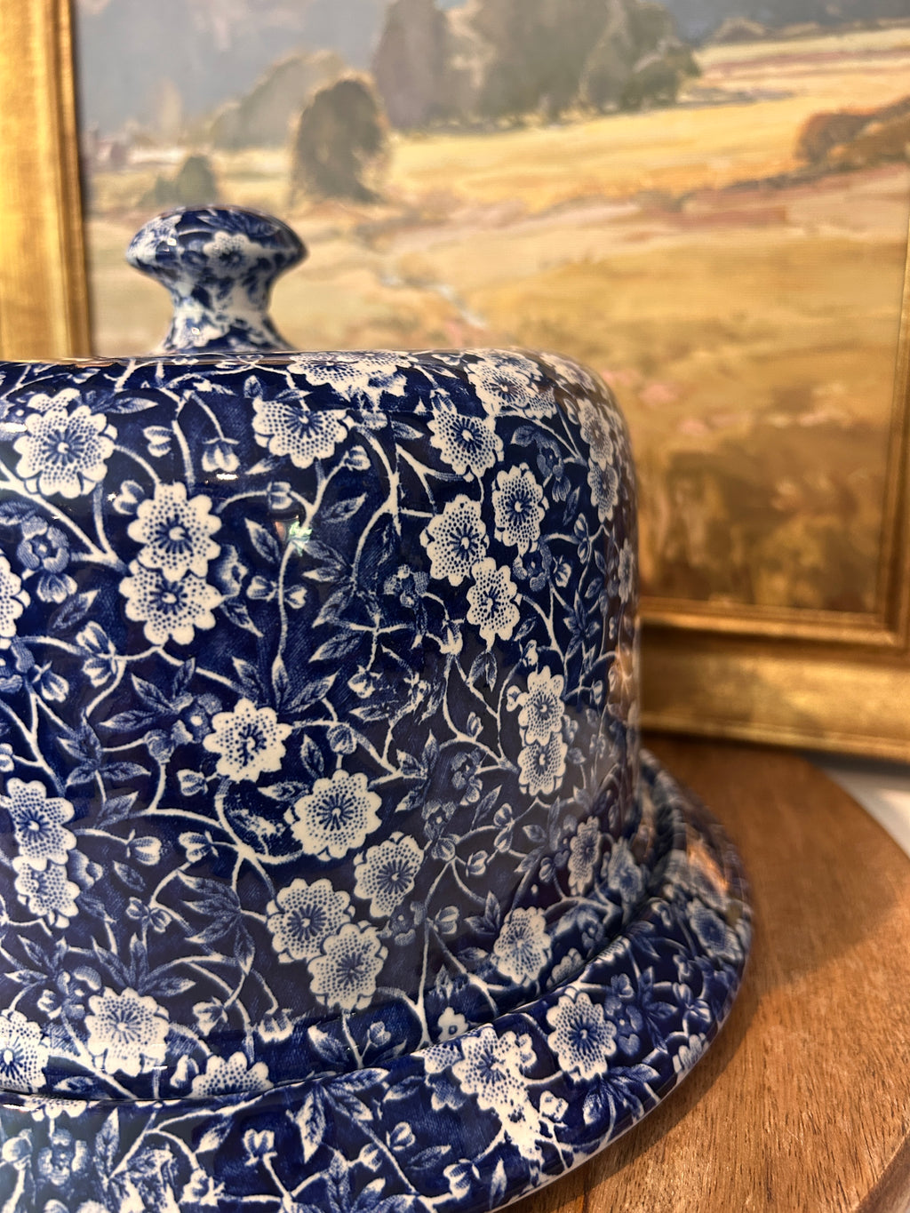 Vintage Crownford China Co. Calico Cheese Dish