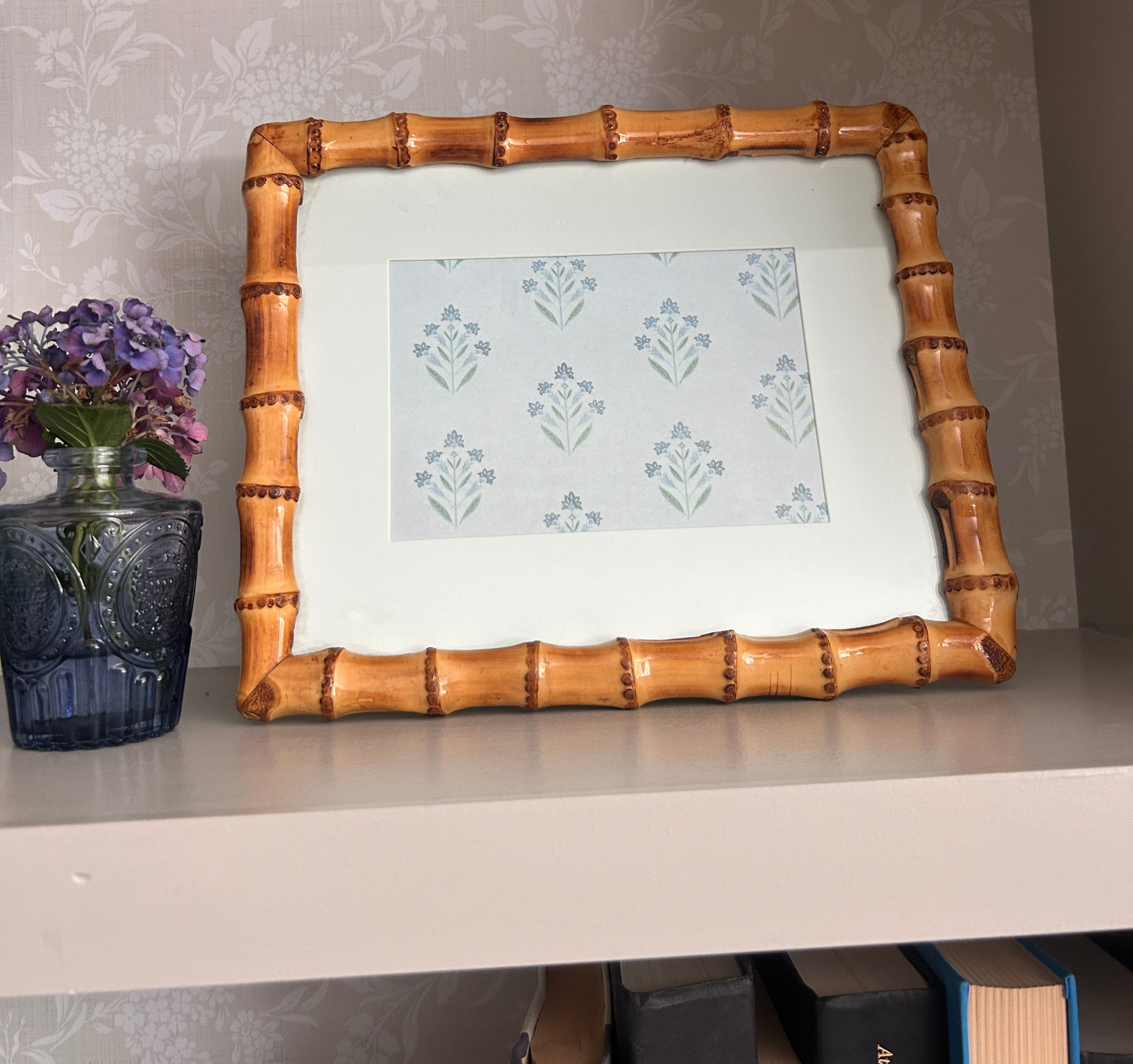 Glossy Faux Bamboo Picture Frame