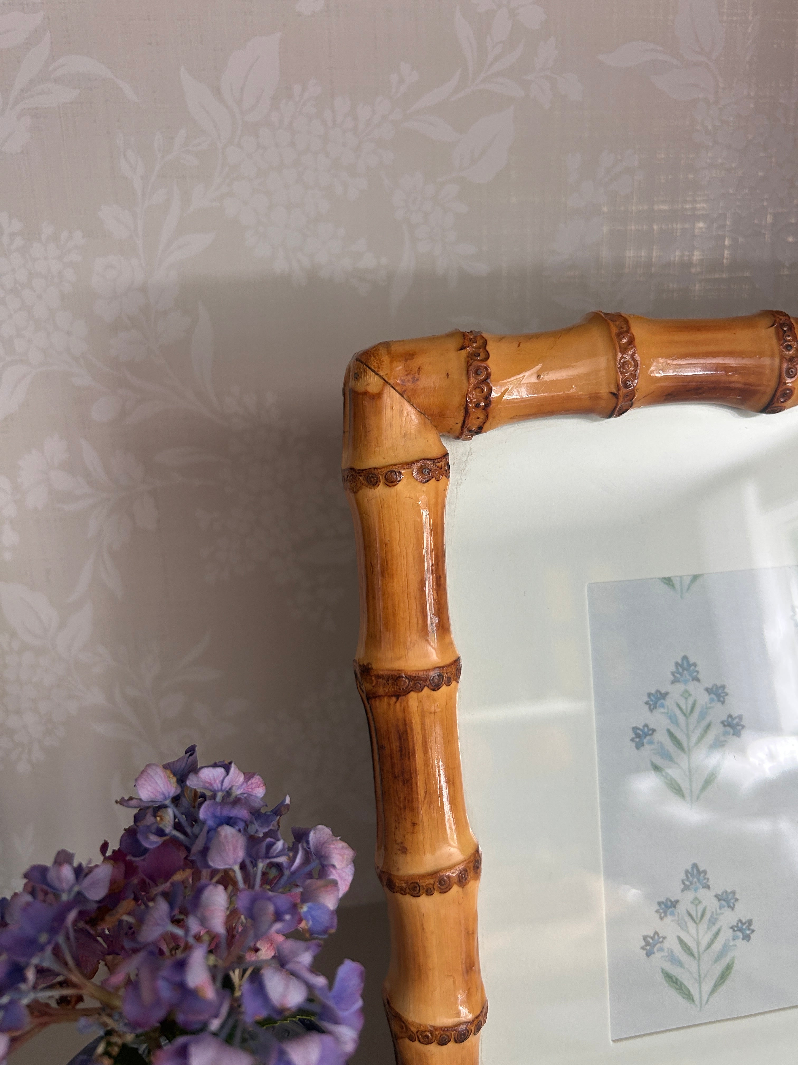 Glossy Faux Bamboo Picture Frame