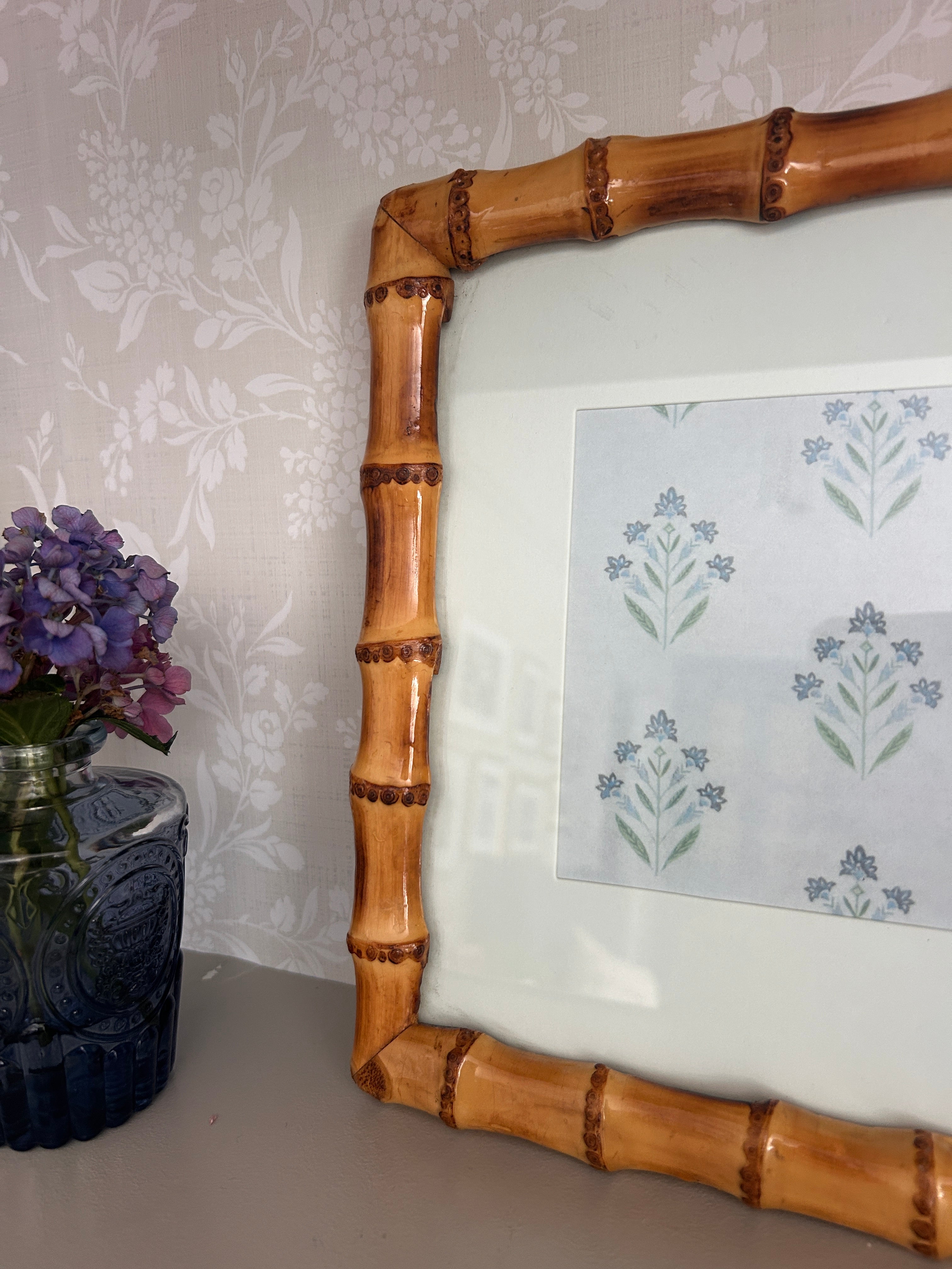 Glossy Faux Bamboo Picture Frame