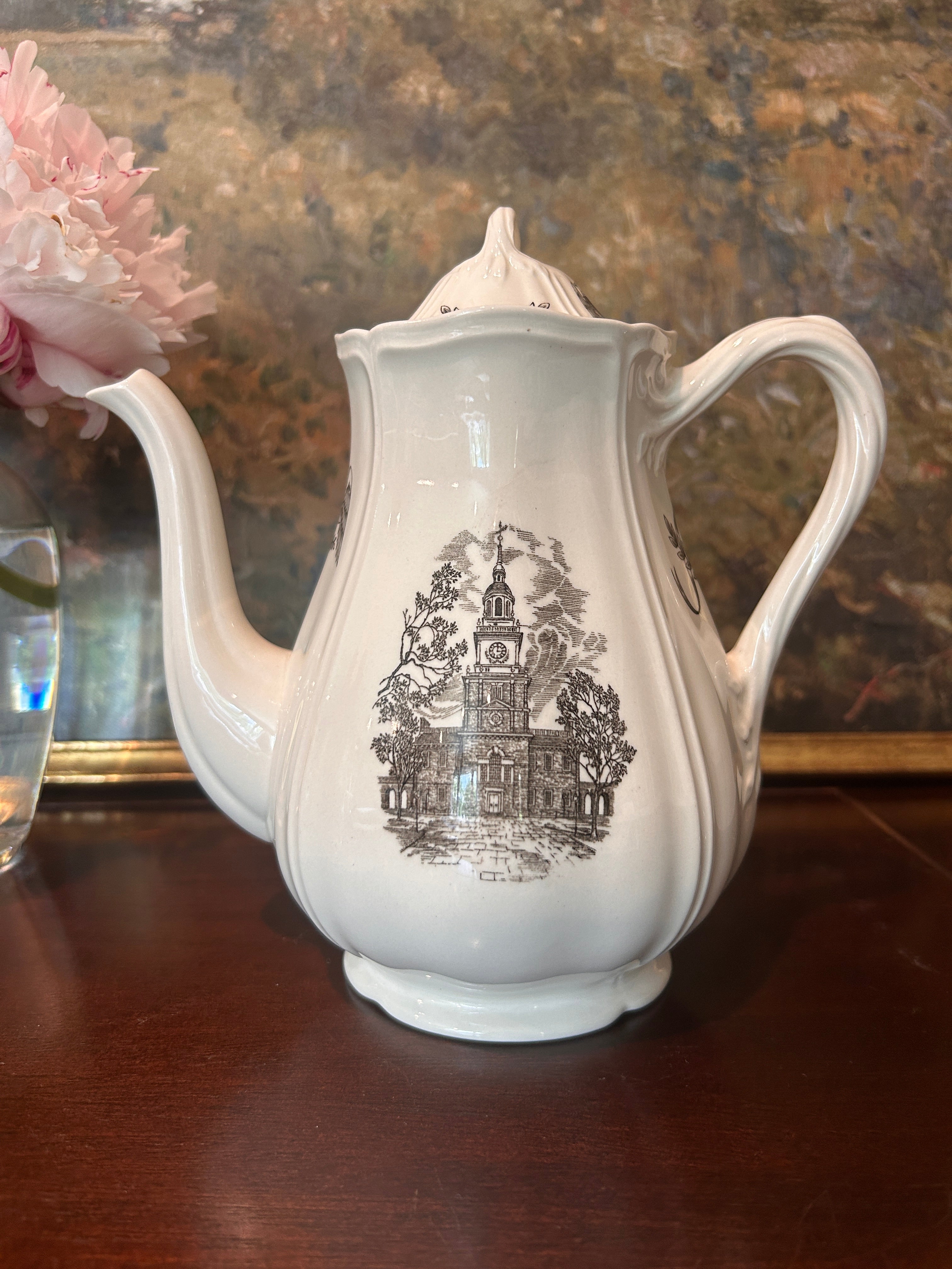 Vintage Wedgwood "Philadelphia" Coffee Pot & Creamer Set