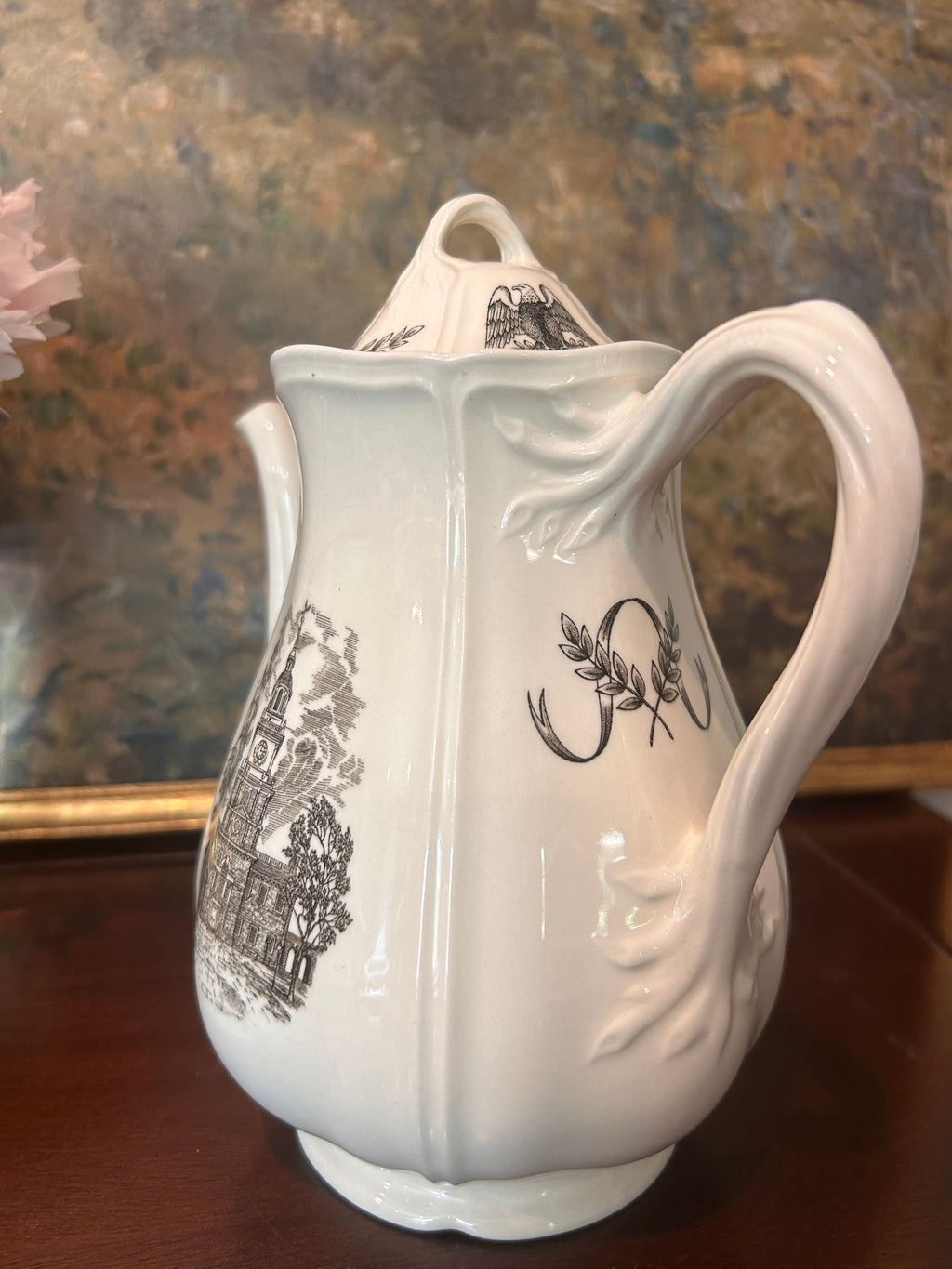 Vintage Wedgwood "Philadelphia" Coffee Pot & Creamer Set