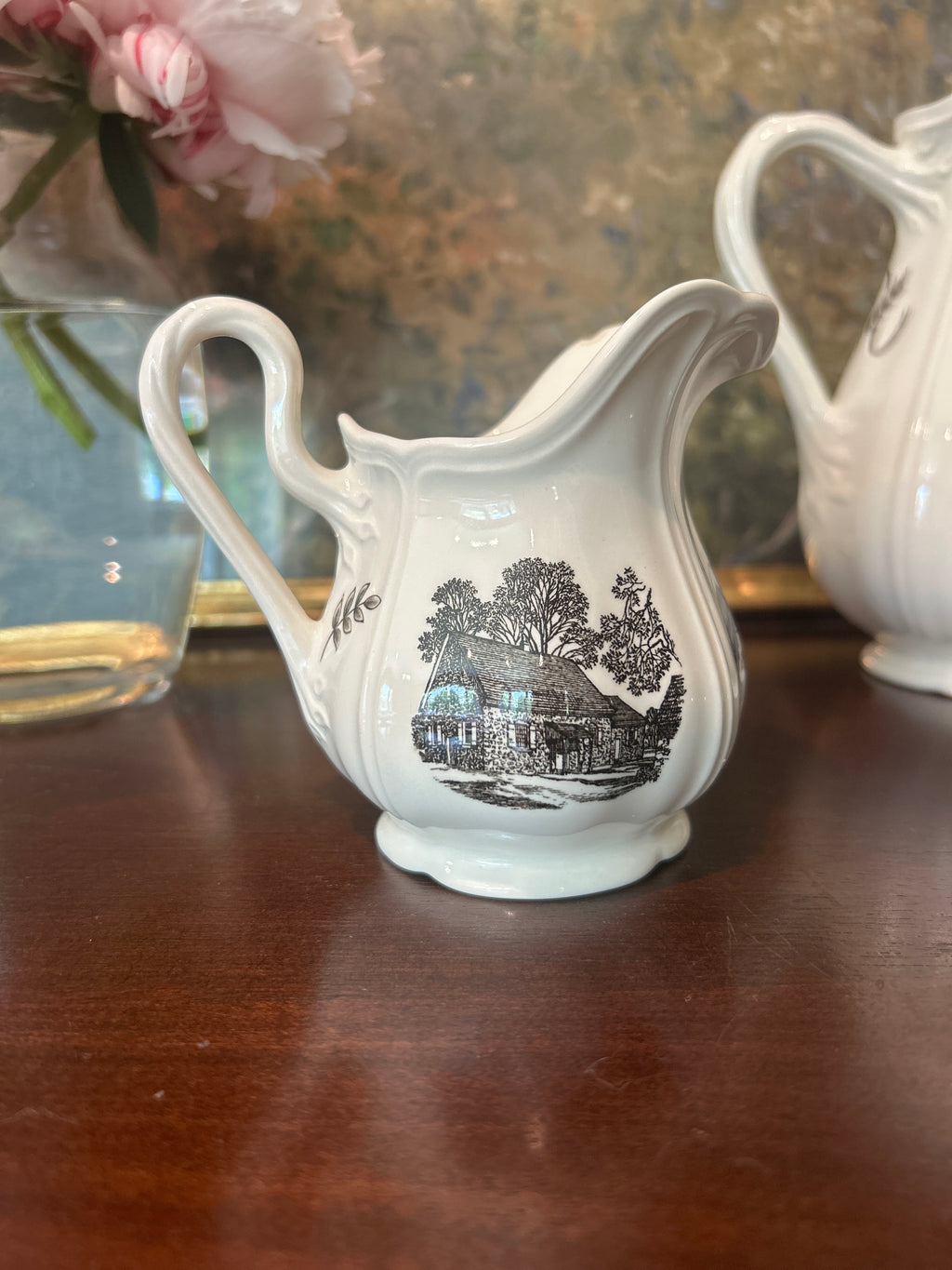Vintage Wedgwood "Philadelphia" Coffee Pot & Creamer Set