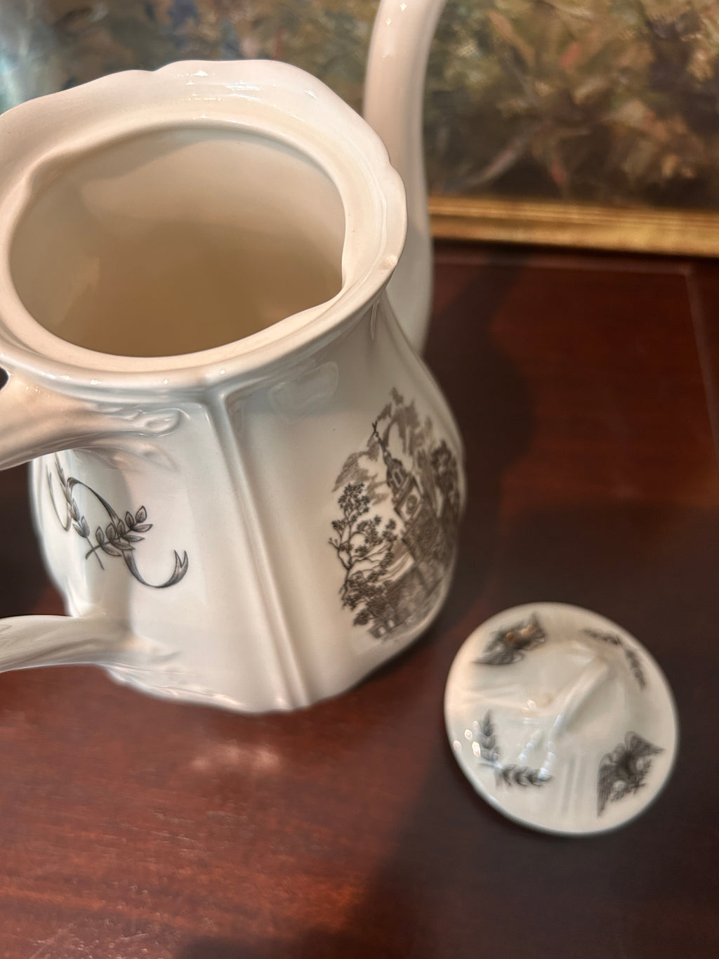 Vintage Wedgwood "Philadelphia" Coffee Pot & Creamer Set