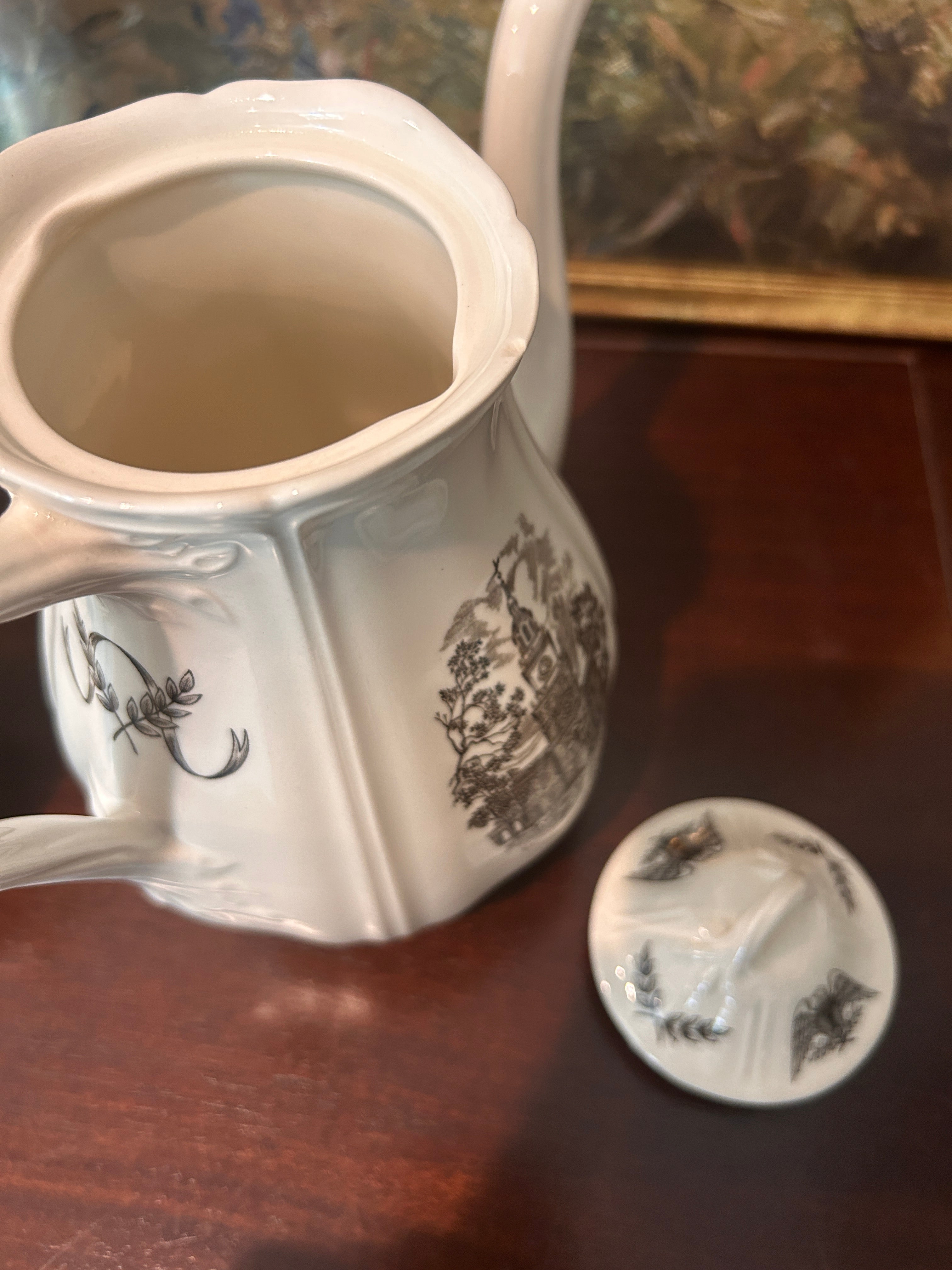Vintage Wedgwood "Philadelphia" Coffee Pot & Creamer Set