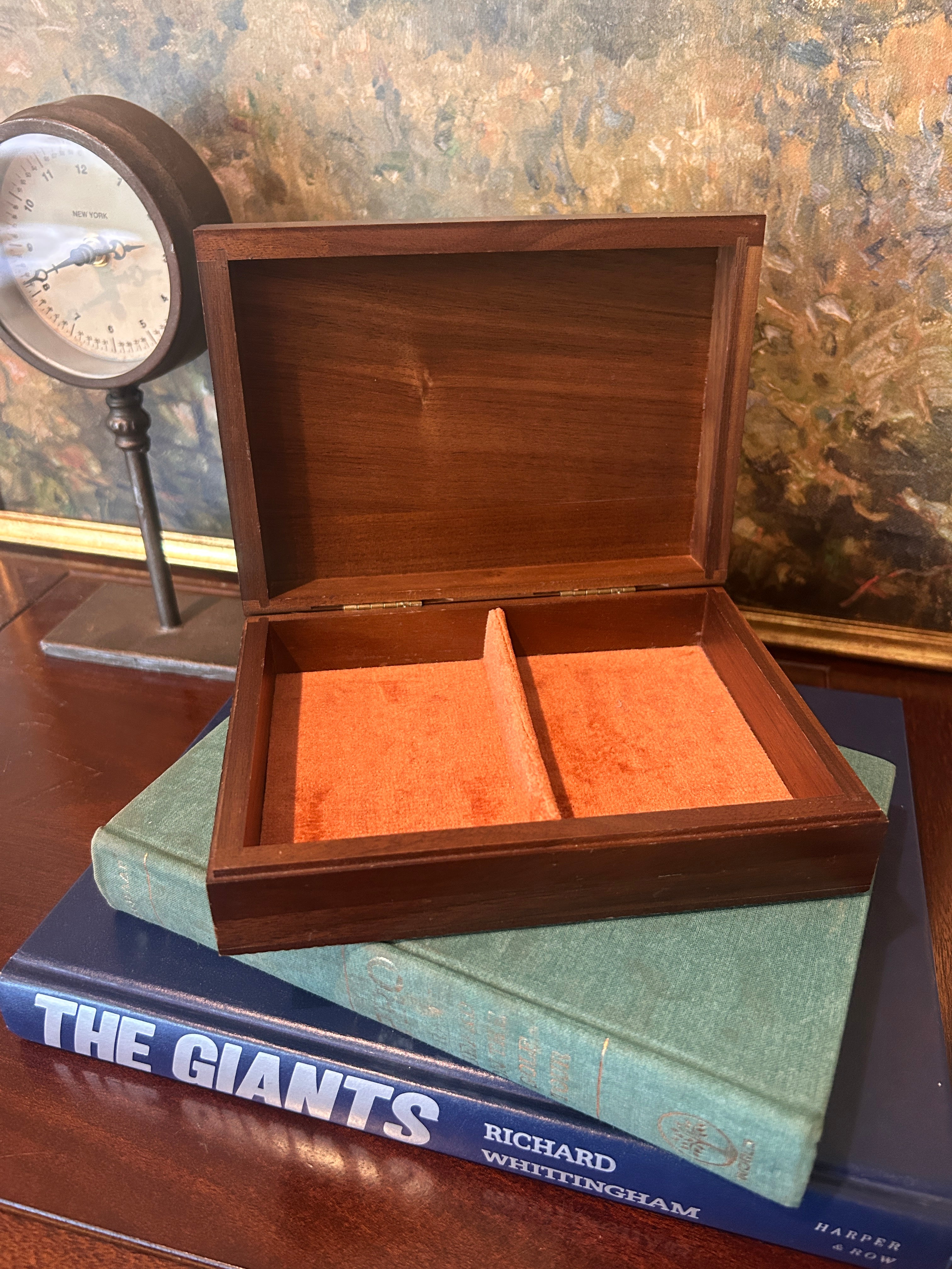 Vintage 1988 Raritan Valley Country Club Member Guest Wooden Box- Limited Time