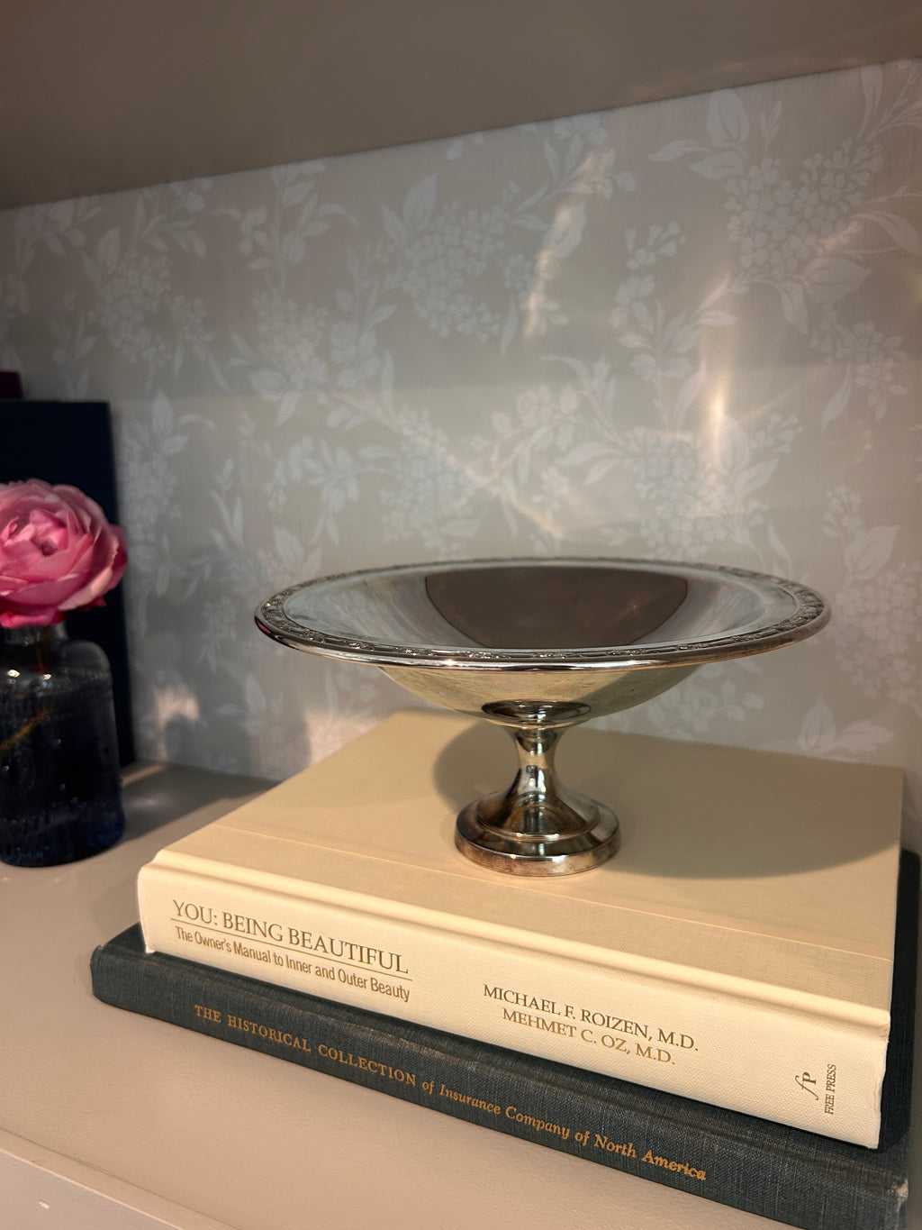 Vintage Silverplate Oneda Pedestal Dish Catchall