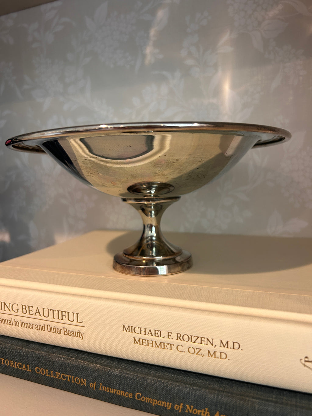 Vintage Silverplate Oneda Pedestal Dish Catchall