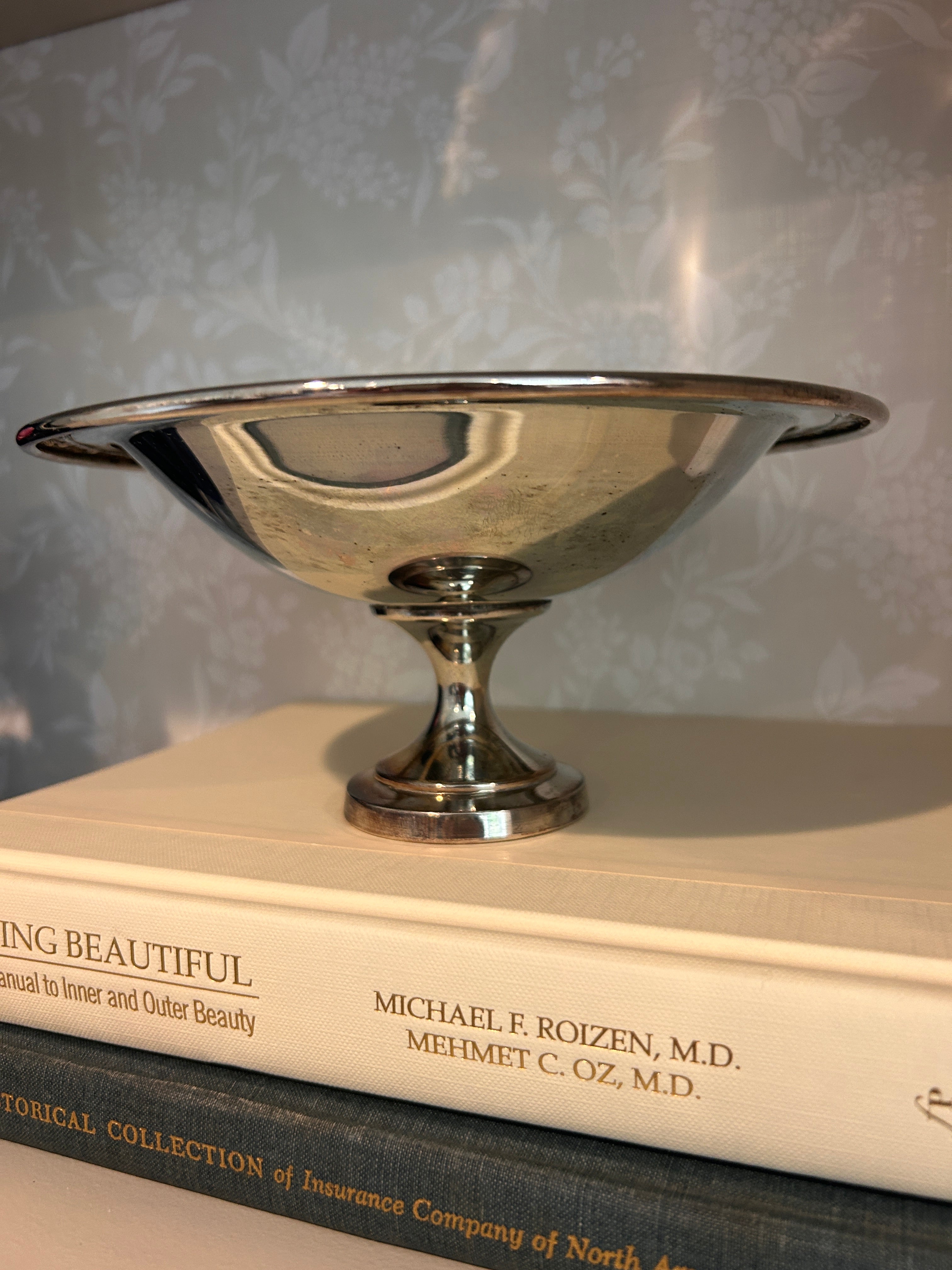 Vintage Silverplate Oneda Pedestal Dish Catchall