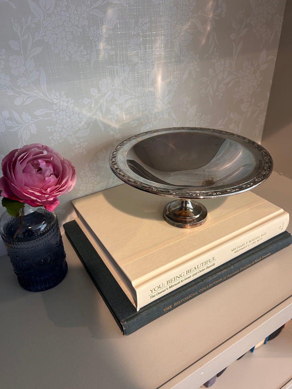 Vintage Silverplate Oneda Pedestal Dish Catchall