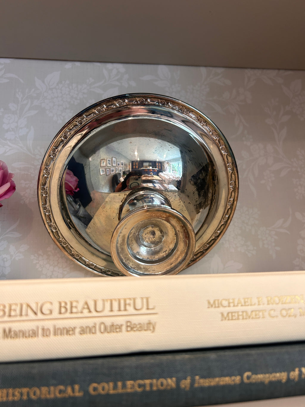 Vintage Silverplate Oneda Pedestal Dish Catchall