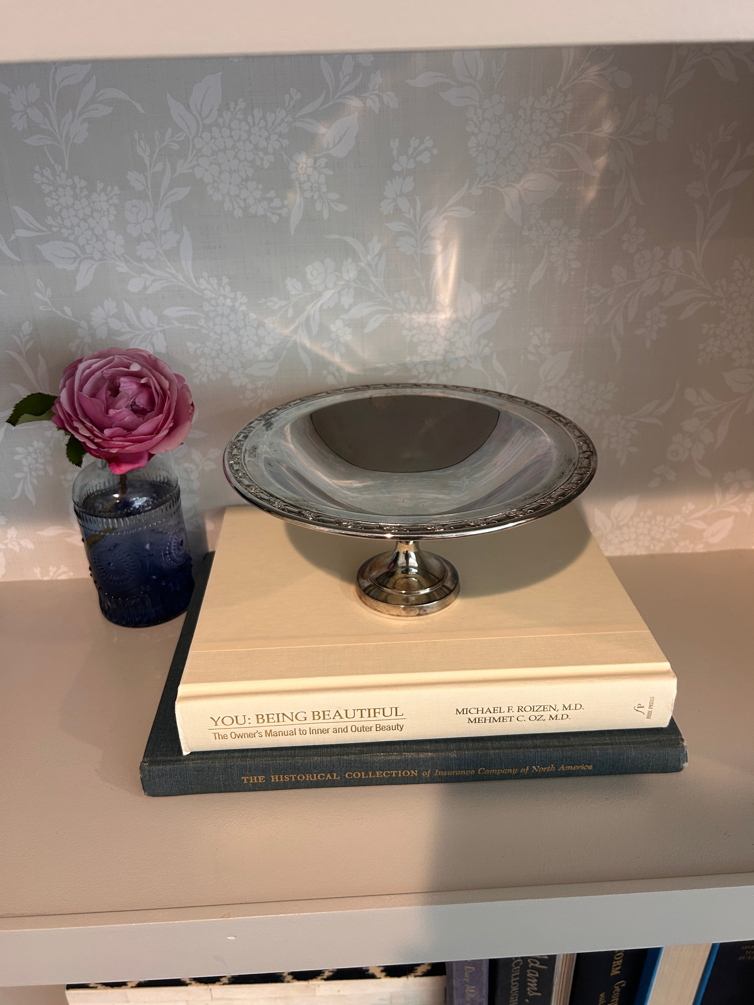 Vintage Silverplate Oneda Pedestal Dish Catchall