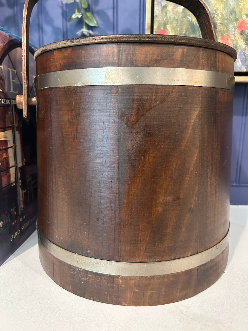 Vintage Basketville Wooden Ice Bucket- Limited Time