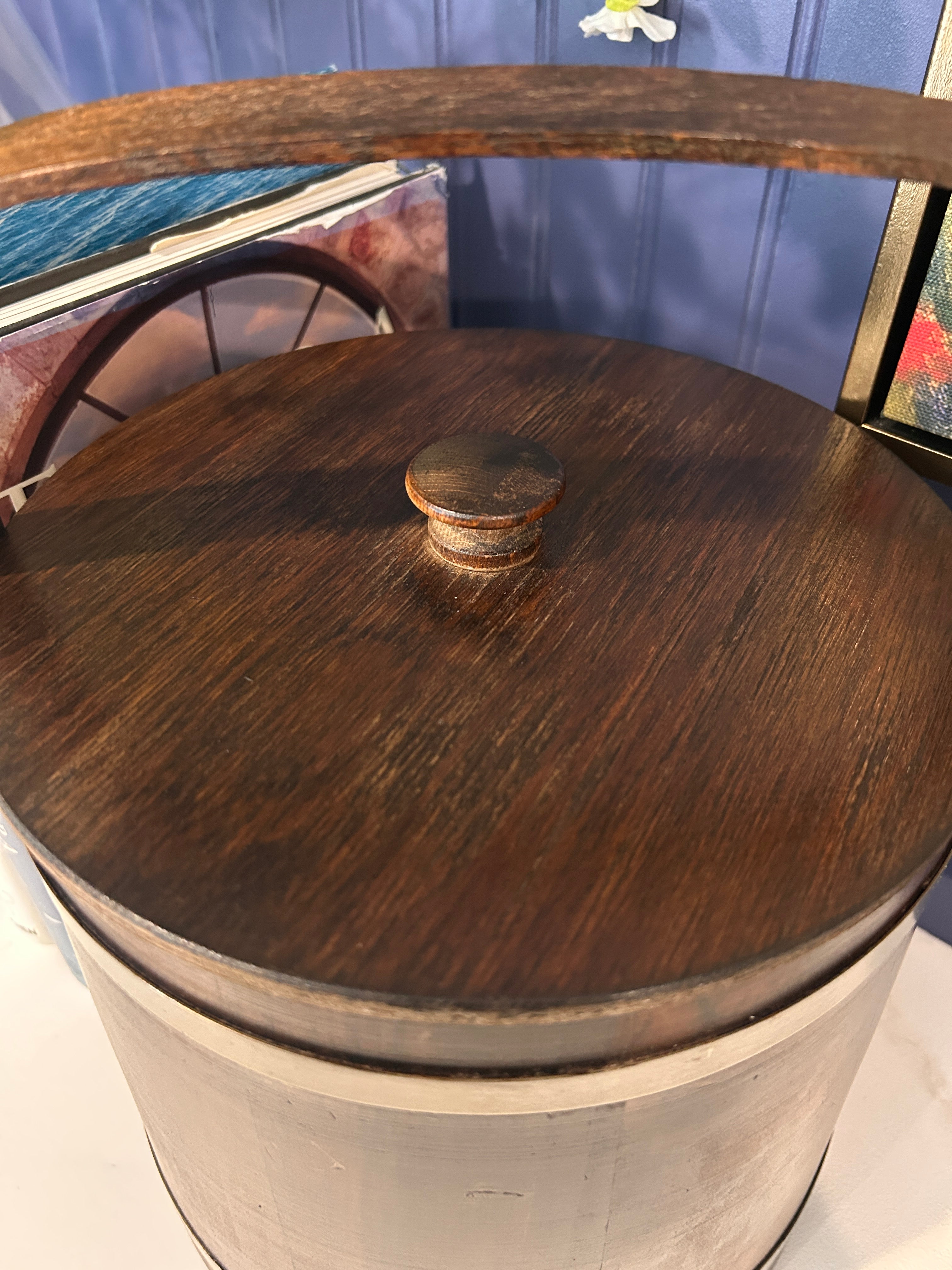 Vintage Basketville Wooden Ice Bucket- Limited Time
