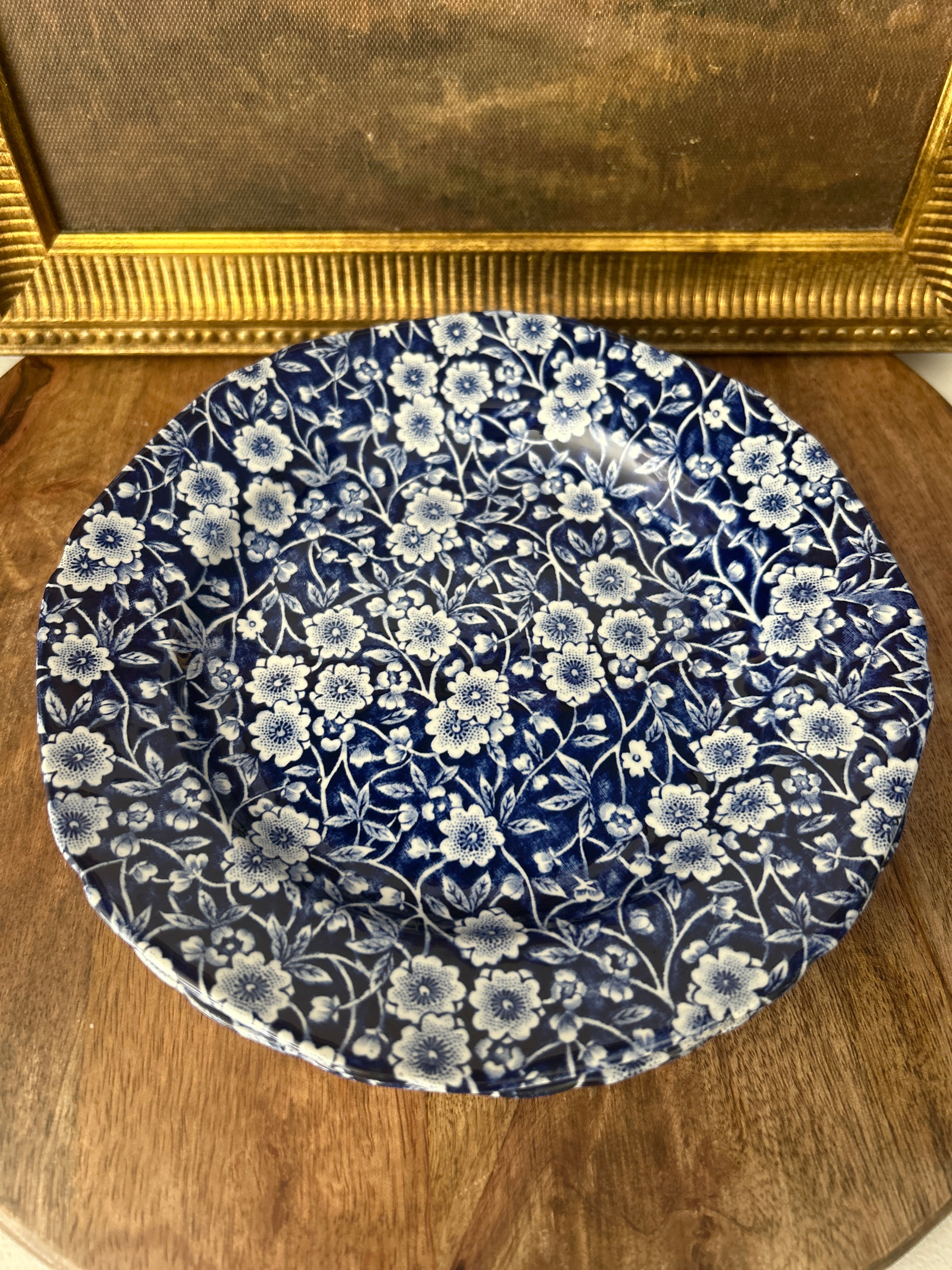 Vintage Burleigh Calico Salad Plates- Set of 4