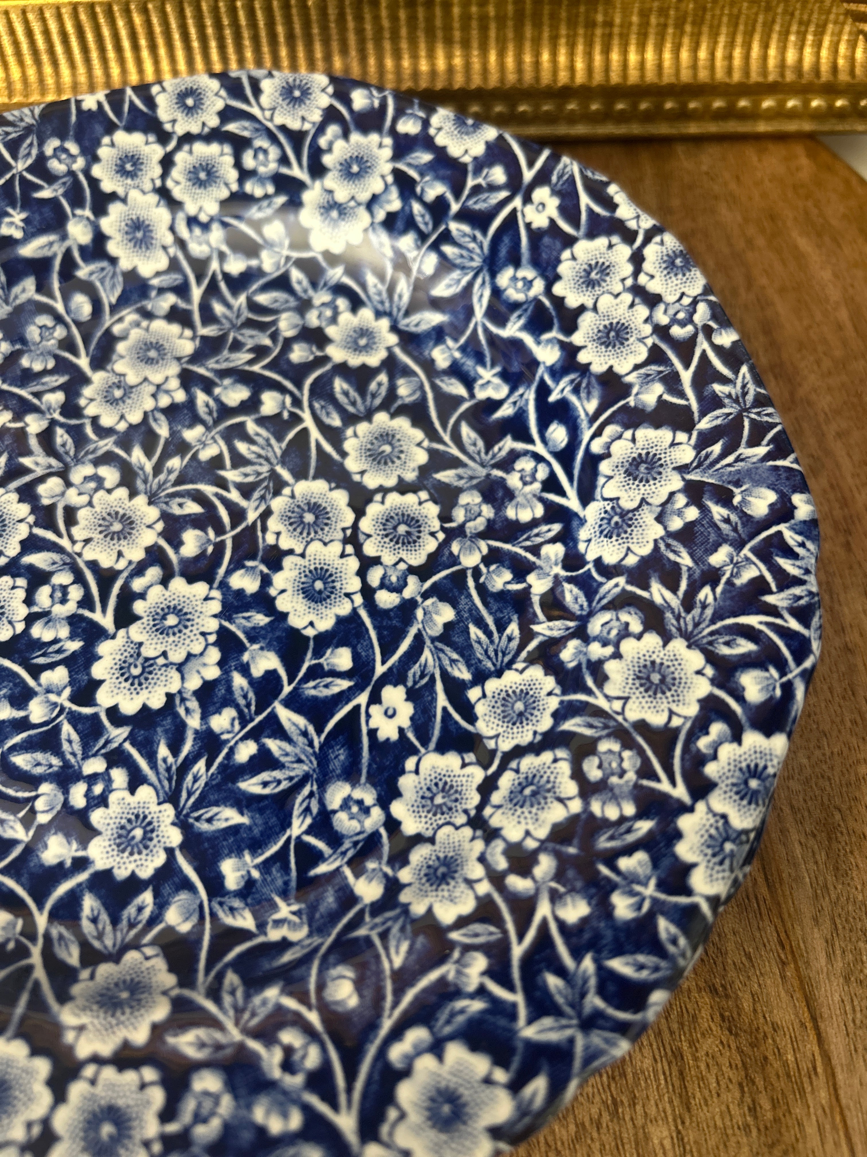 Vintage Burleigh Calico Salad Plates- Set of 4