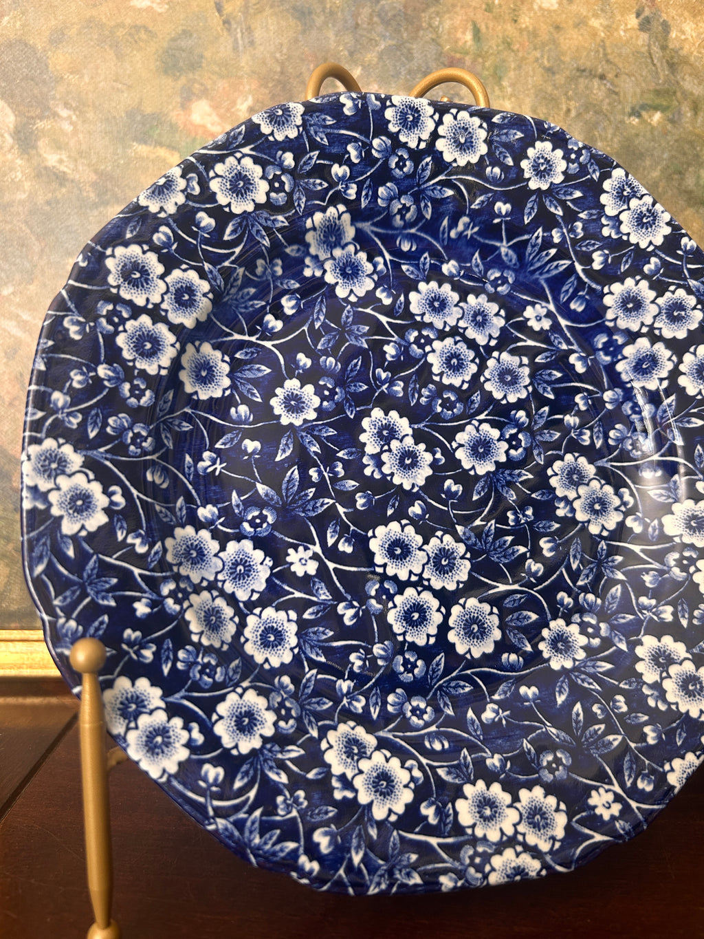 Vintage Crownford China Co. Calico Salad Plates- Set of 8