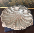 Vintage Silverplate Scalloped Clam Shell Bowl