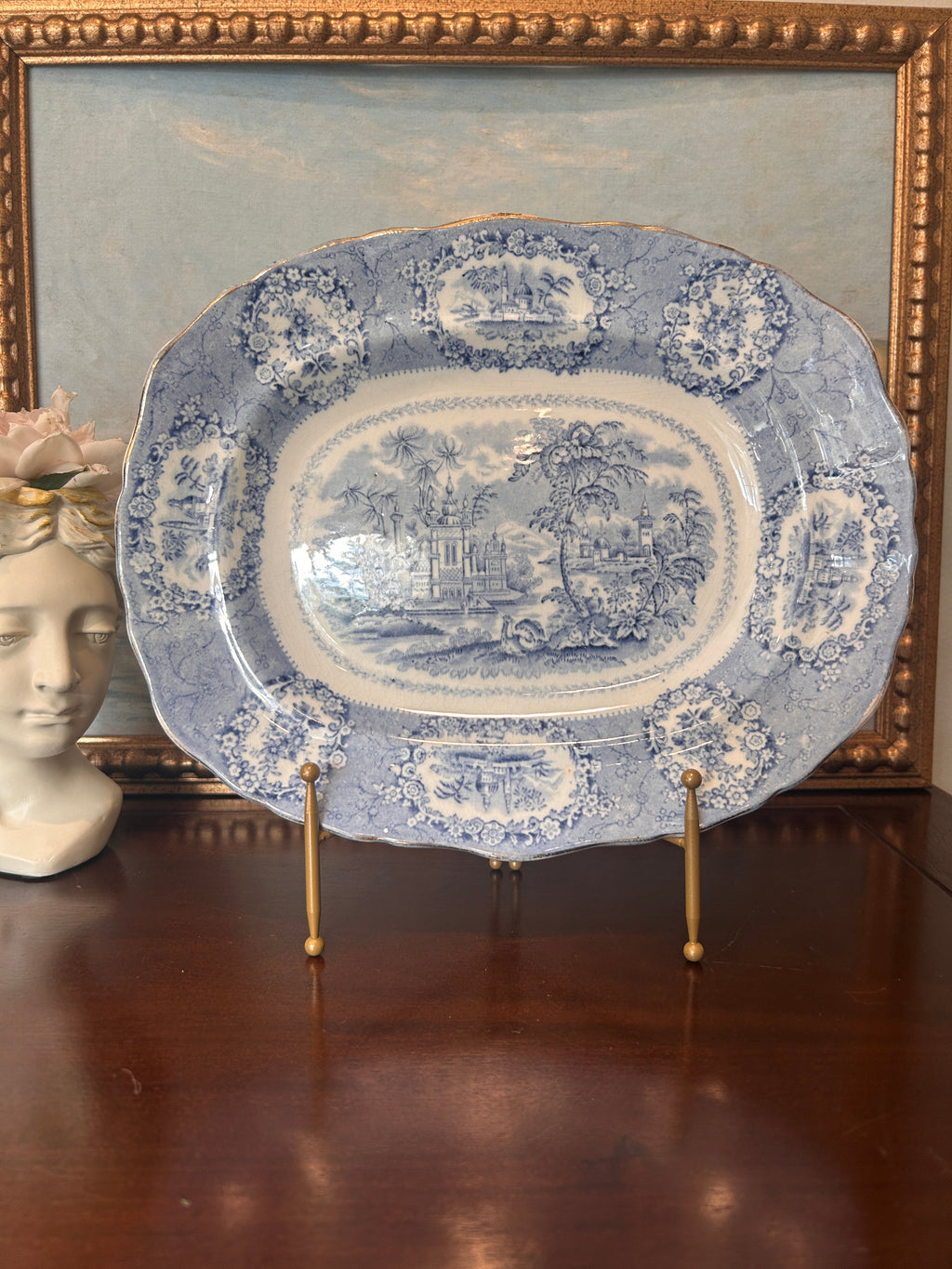 Antique William Ridgway Transferware Serving Platter