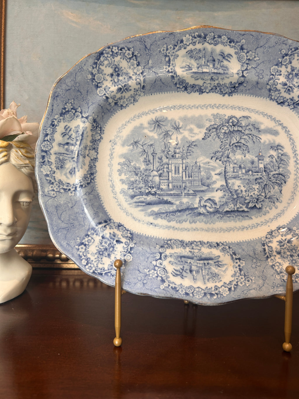 Antique William Ridgway Transferware Serving Platter