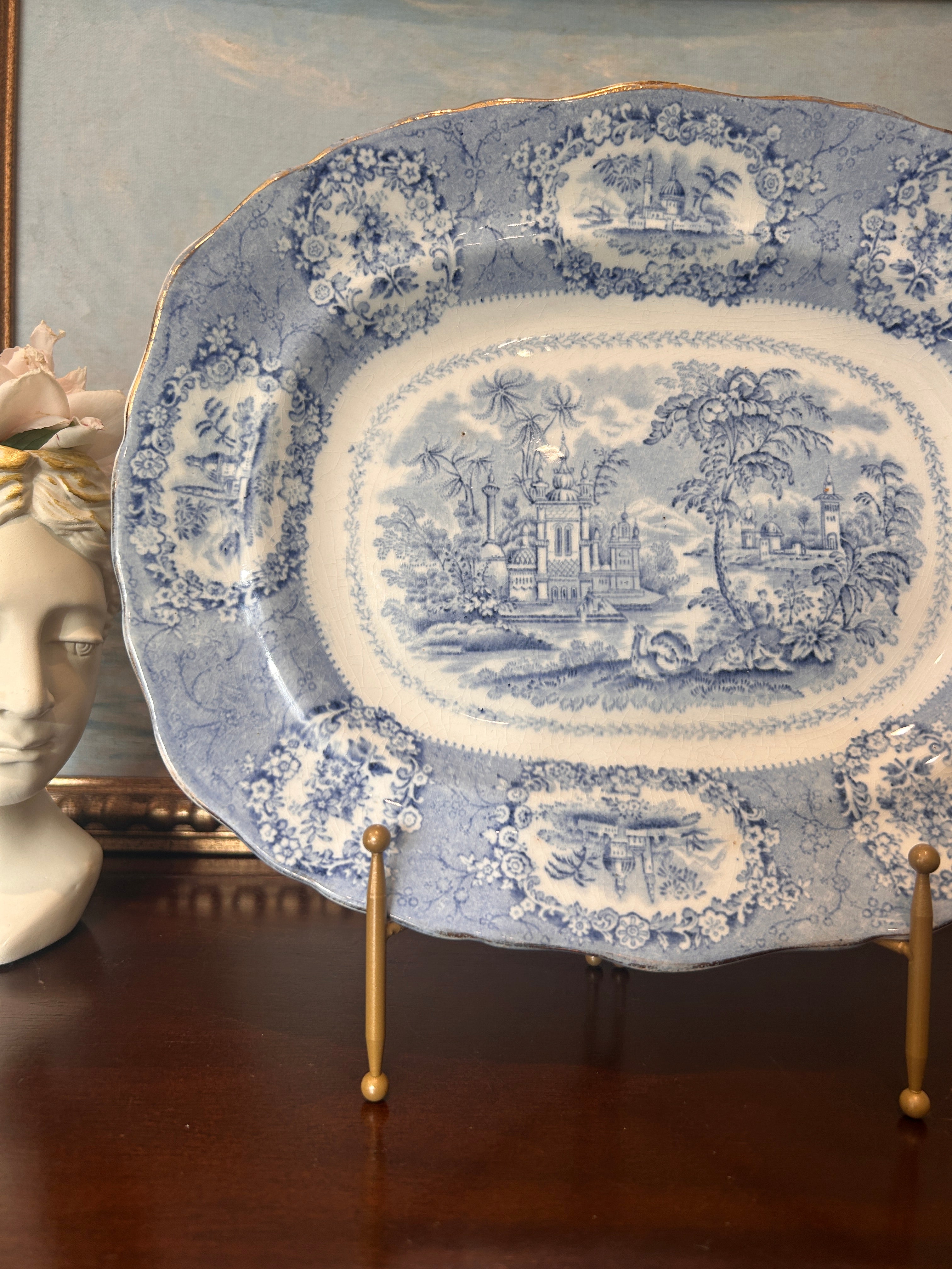 Antique William Ridgway Transferware Serving Platter